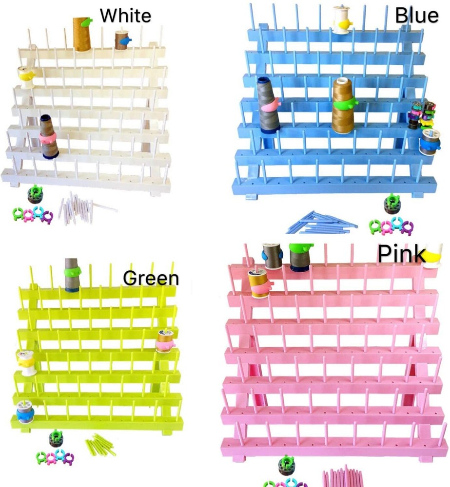 PeavyTailor 70 Spool Thread Holder Thread Rack Spool Stand for Sewing (Green)