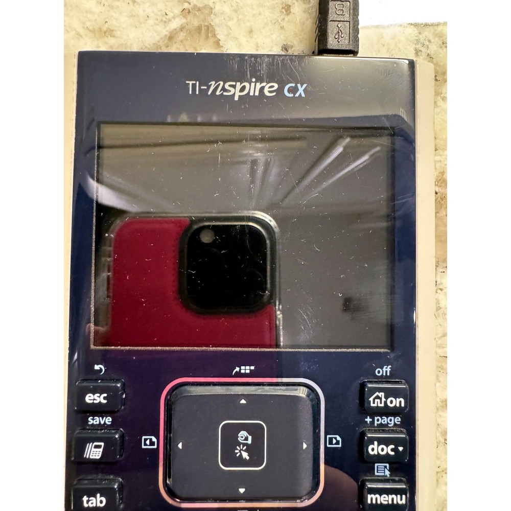 Texas Instruments TI-Nspire CX Graphing Calculator Tested Working with Case