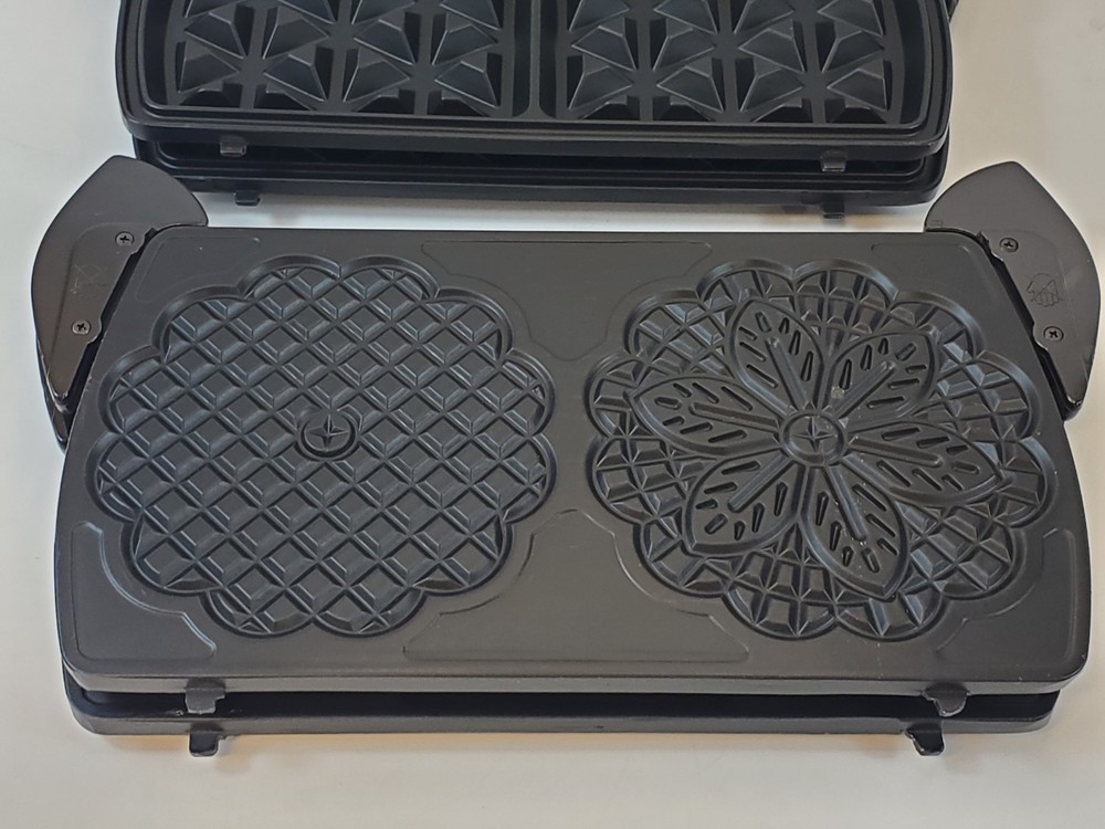 VillaWare InterBake3 Multi Baker 4-Square Replacement OEM Pizzelle Iron Plates