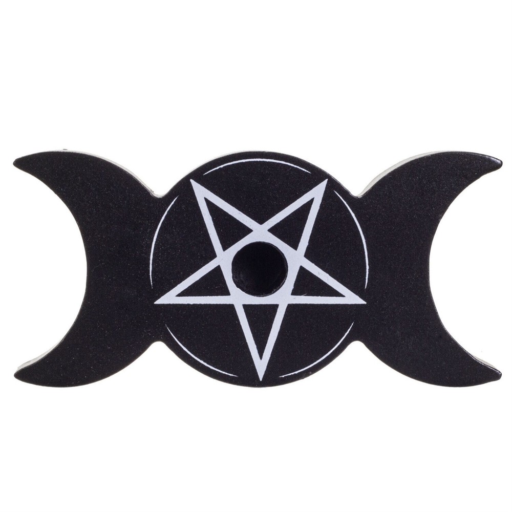 Triple Moon Spell Candle Holder