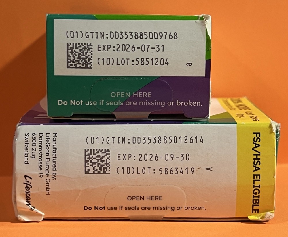 One touch Verio 110 Test strips sealed