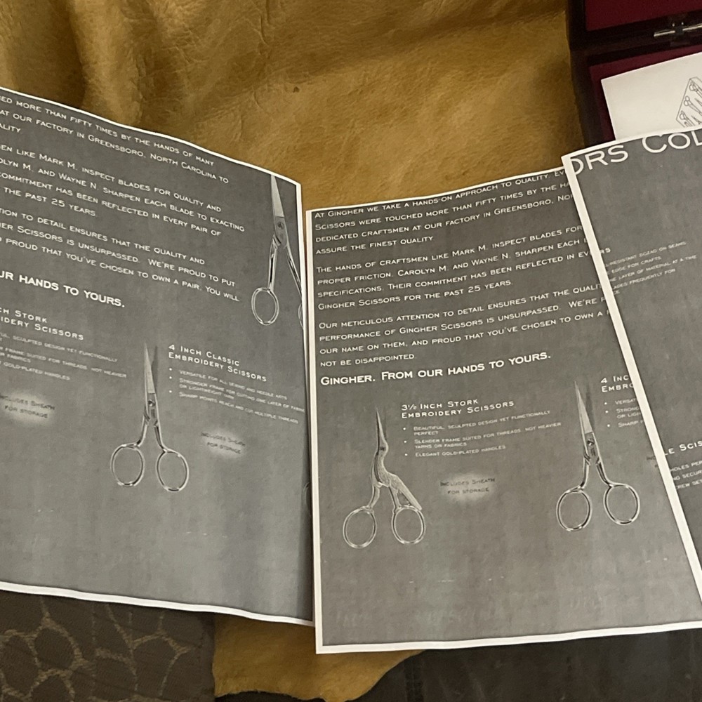 Gingher 8 Piece Scissor Collection Box Set