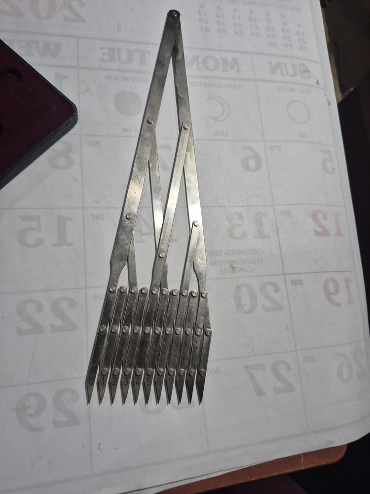 VTG Precision WEST GERMANY 11-Point Equal Space Divider Precision Tool #2