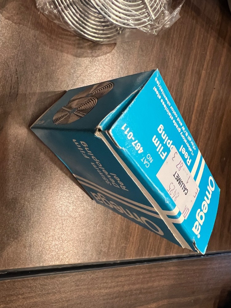 Omega 35mm film developing reel in box