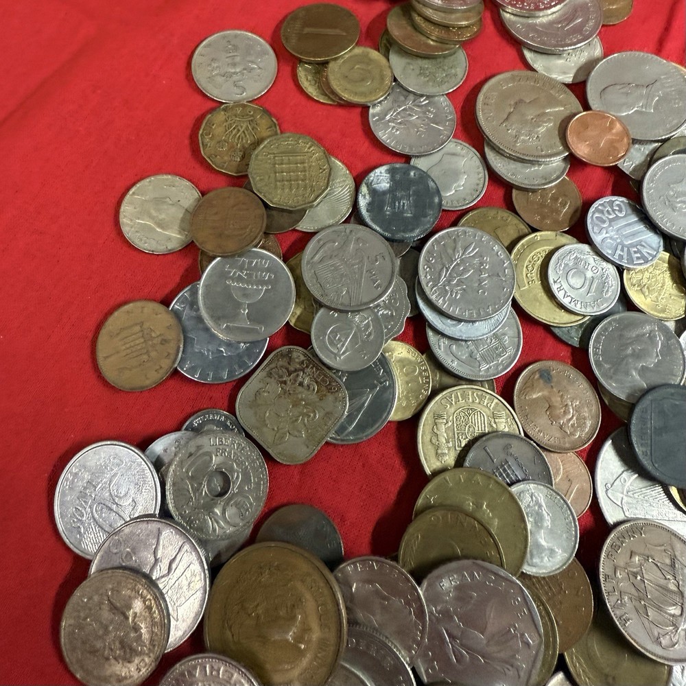 2lbs World Coins - Mixed Countries, Bulk Foreign, Unsesrched