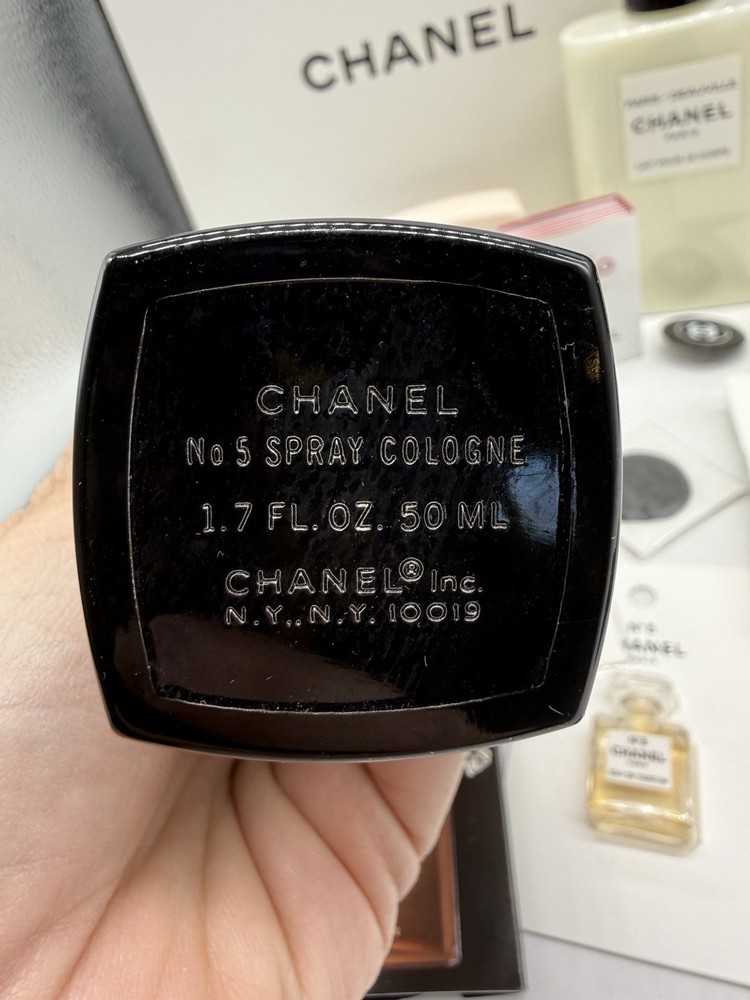 Chanel Misc Lot Perfume Sample Box Bag Sticker Mascara Mirror