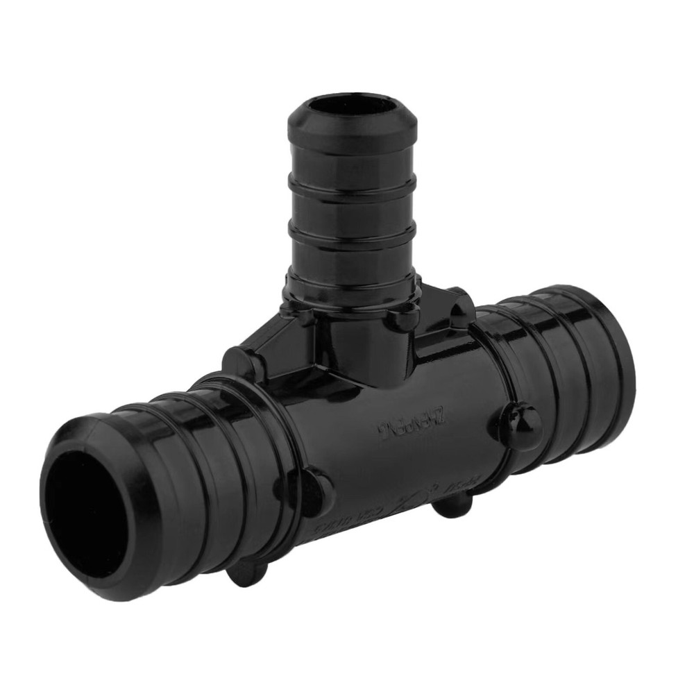 100 PCS EFIELD Poly PPSU Barb Pex Poly Crimp Fitting 3/4" X 3/4" X 1/2" Tee, NSF