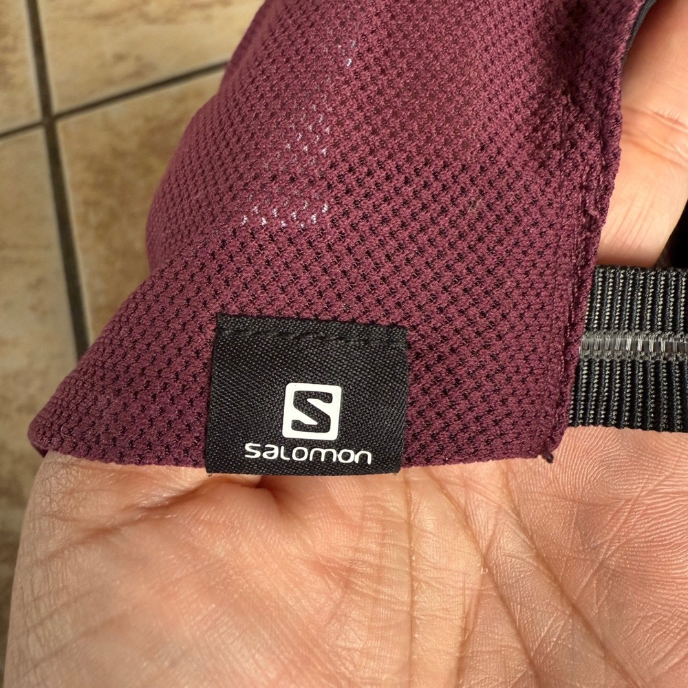 Salomon Purple Running Hat Cap Performance Adjustable Sport OSFA