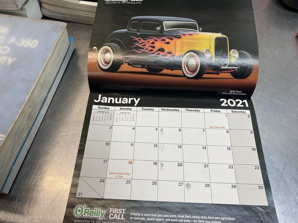 O’Reilly/First Call 2021 Calander