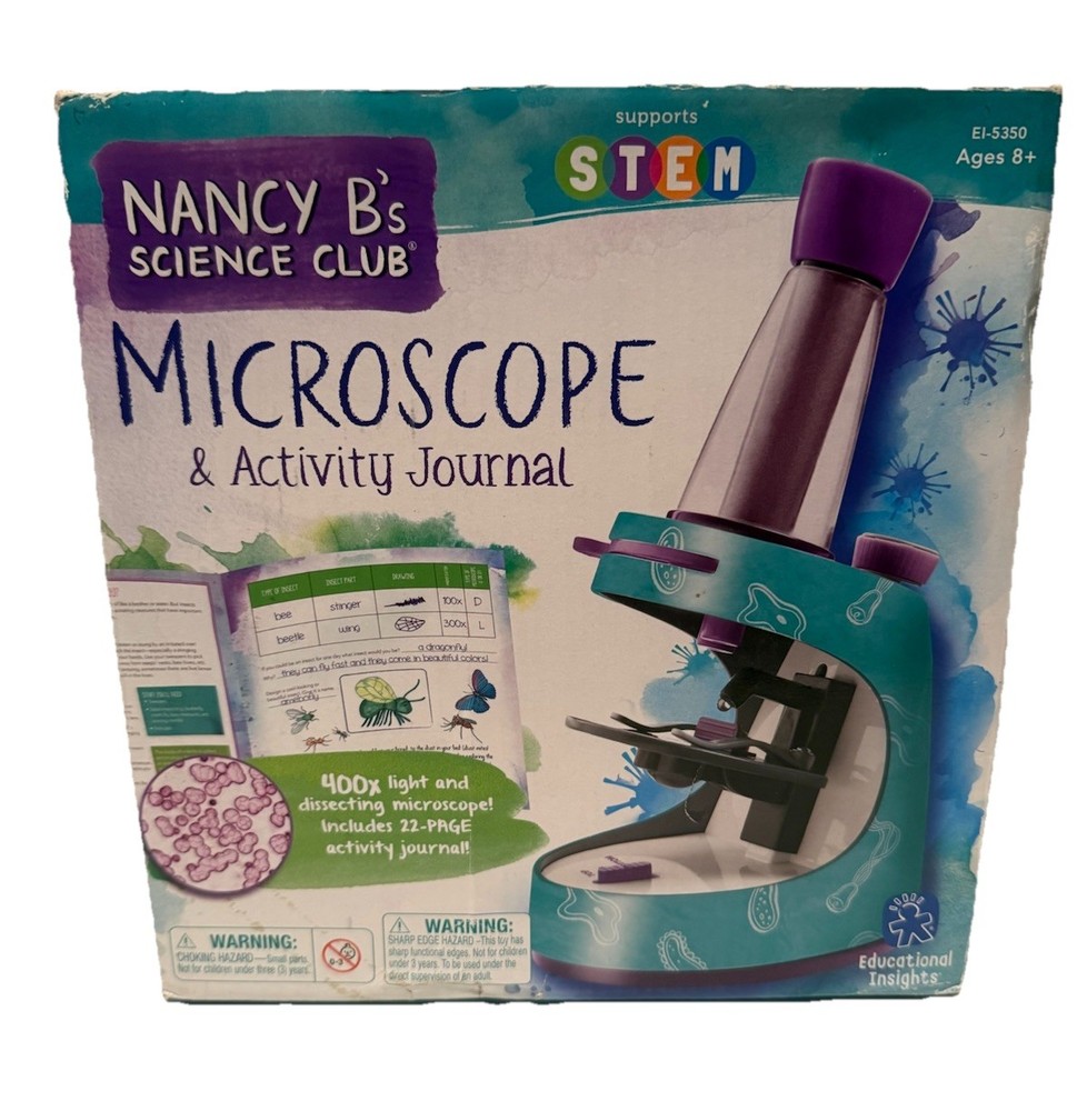 Nancy B's Science Club Microscope and Activity Journal New In Box