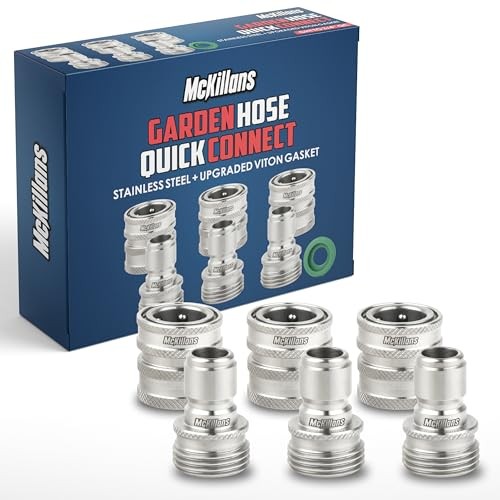 Water Hose Quick Connect [UNIVERSAL FIT] 3 Pack - Stainless Quick Connects