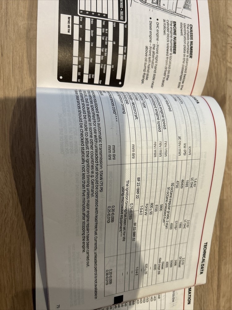 Ford Transit Operator Manual - October 1985 - 3rd Edition.