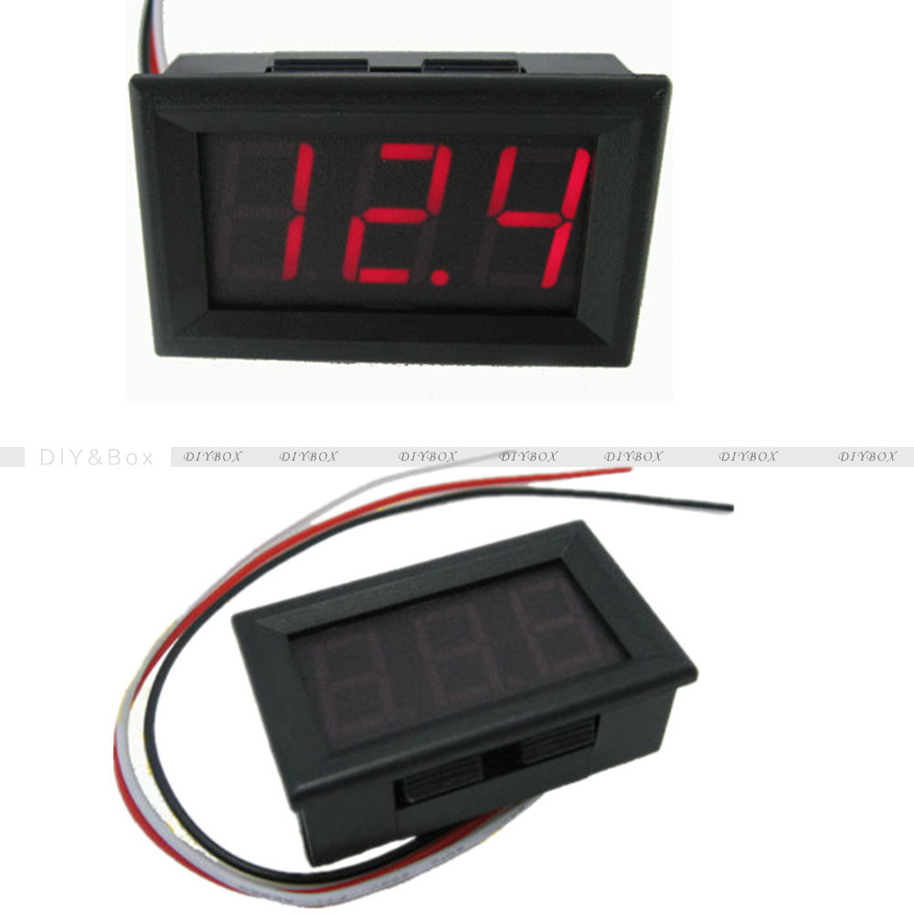 0.56" DC4.5/4.7/5V-30V Voltmeter LED Panel 2/3 Bits Display Volt Voltage Meter
