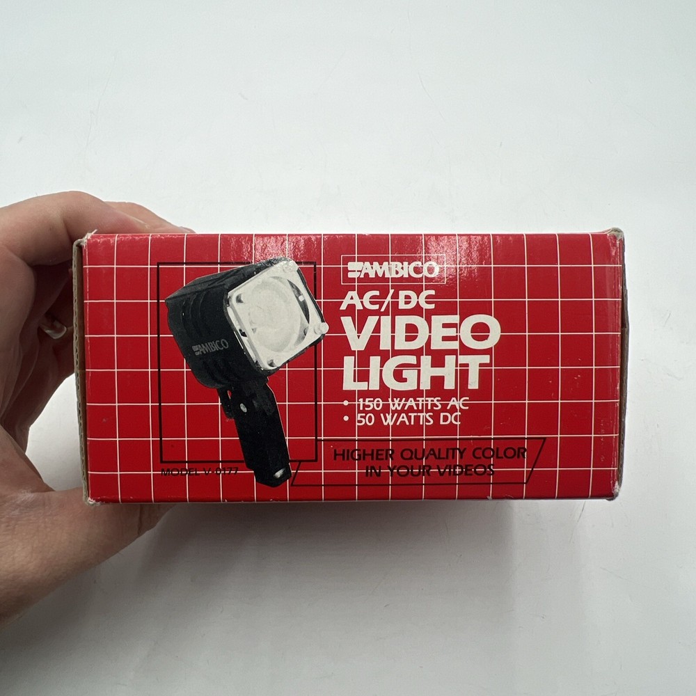 AMBICO MODEL V-0177 AC/DC VIDEO LIGHT IN BOX - TESTED EX++