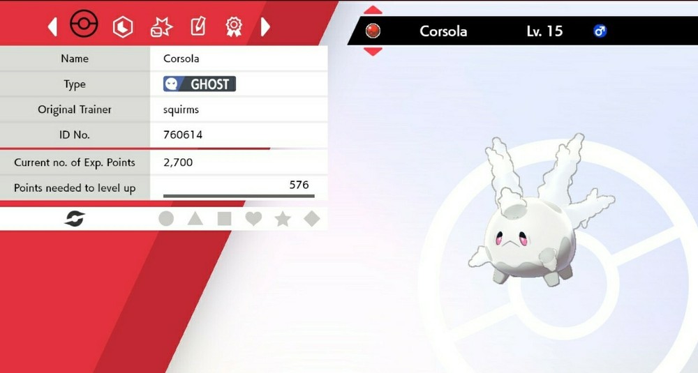 Event Corsola For Pokémon Sword & Shield