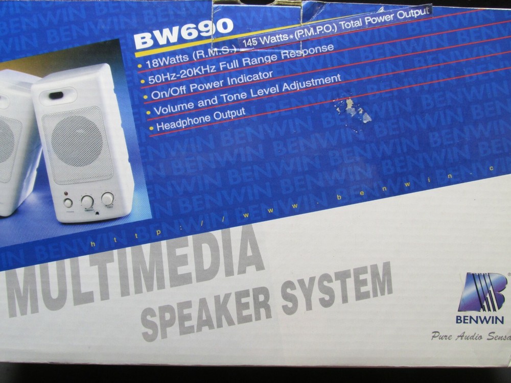 BENWIN Multimedia / Computer Speakers, BW690, NEW In Box
