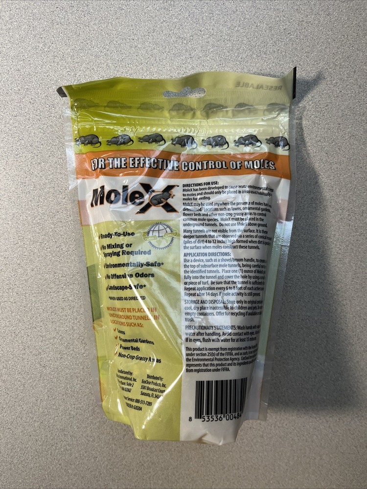 MoleX Mole Killer Pellets and Control 8 oz. Environmentally Safe Ready-to-Use