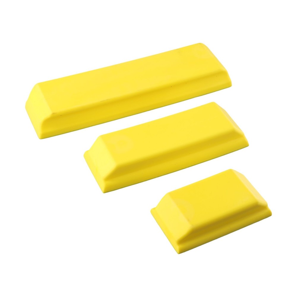 Sanding Blocks with Secure Attachment System for Easy Grit Changes 3 Pieces