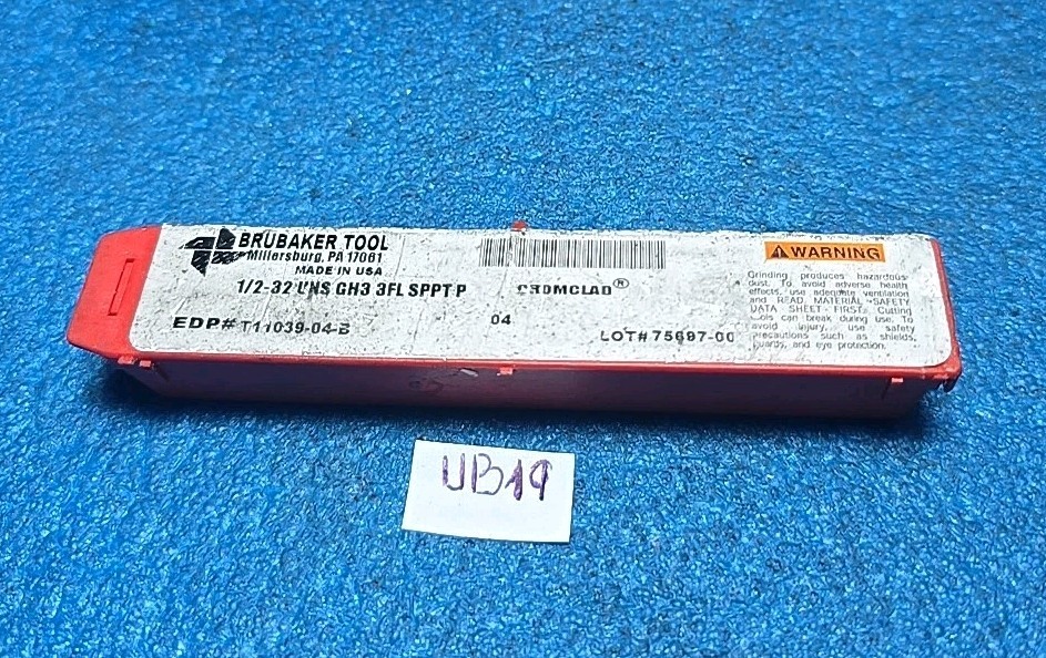 BRUBAKER TOOL    1/2-32  UNS  GH3  3FL
