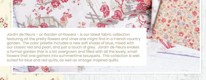 Jardin de Fleurs Moda French General Layer Cake