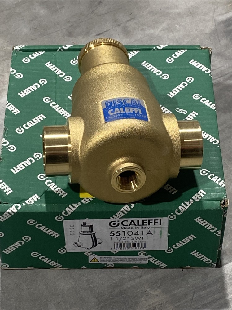 Caleffi 551041A DISCAL Air Separator 1 1/2" Sweat New