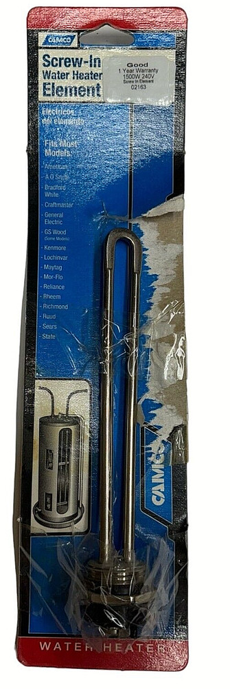 Camco 02163 Screw-In Water Heater Element 1500W, 240V **Free Shipping**