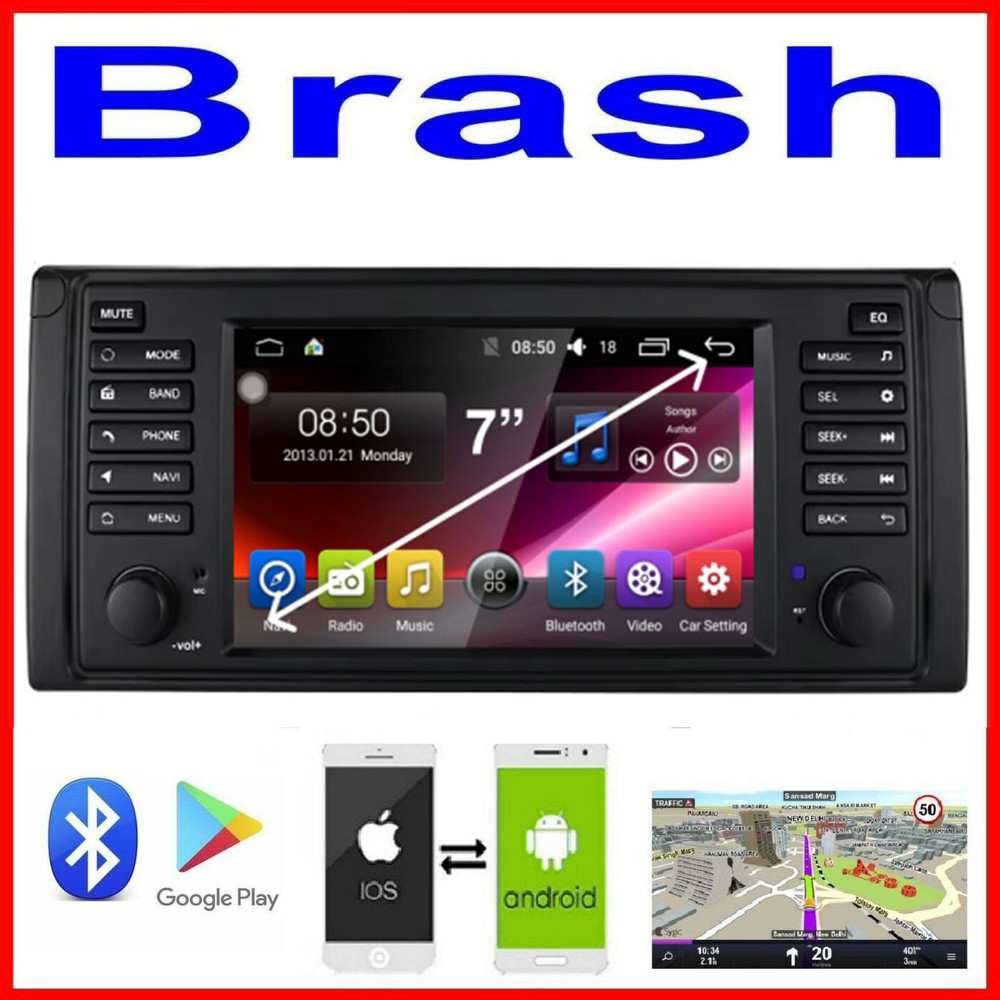 BMW X5 2000-06 E53 GPS WIRELESS APPLE CARPLAY ANDROID AUTO DAB+ TPMS DVR CAMERA