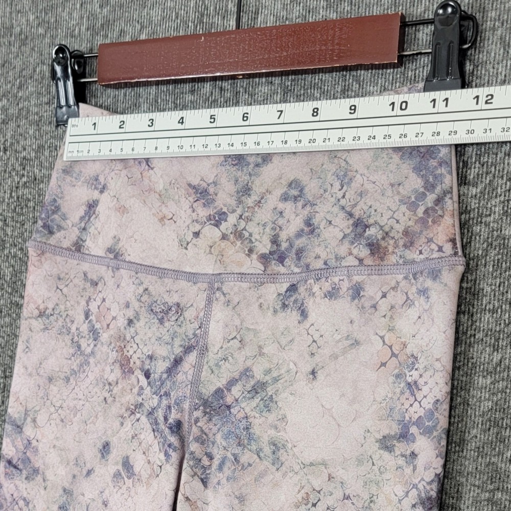 Evolution & Creation Leggings Womens Small Purple & Gray Sofia Grunge Flair 7/8