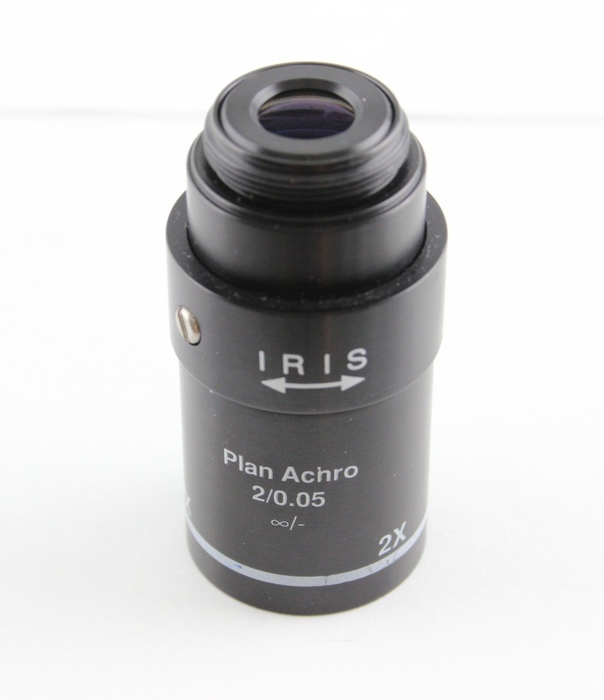 Leica 2x 2/0.05 ∞/- Plan Achro IRIS Macro Microscope Objective RMS K2702A