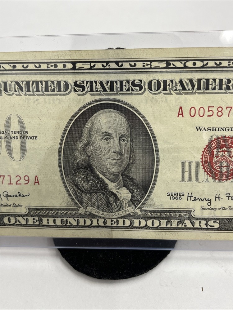 Series 1966 $100 United States Note Red Seal