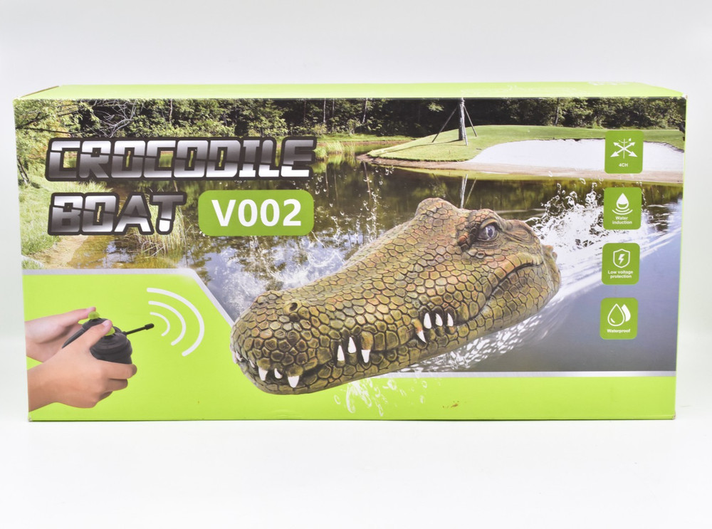 Flytec V002 Crocodile Boat 2.4G Remote Control OPEN BOX
