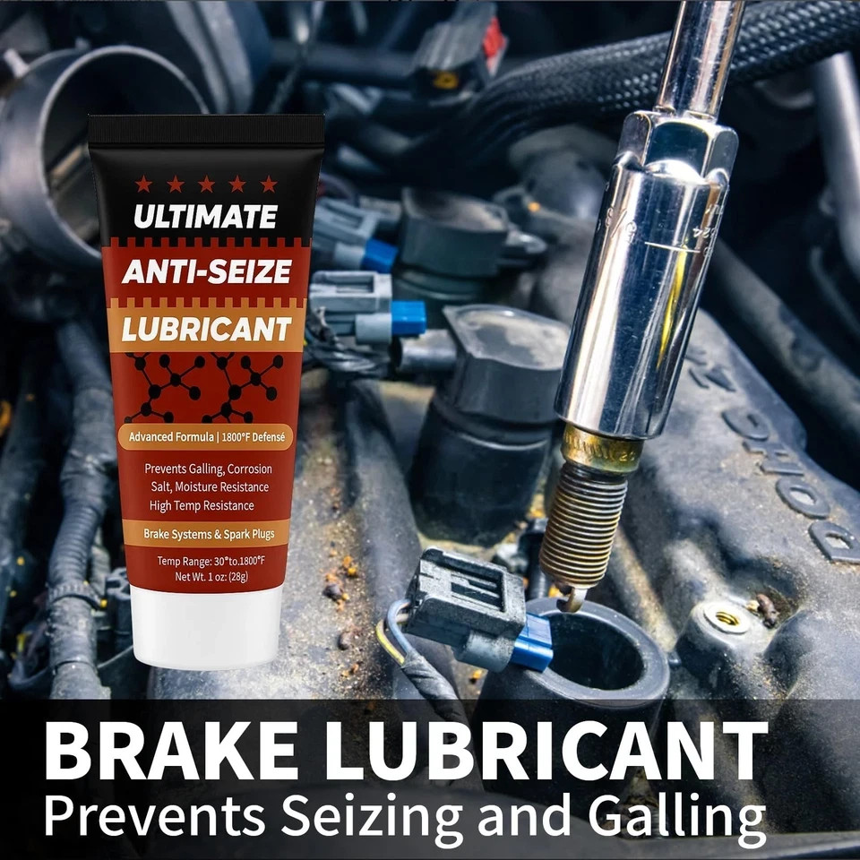 Copper Anti-Seize Thread Lubricant Spark Plug Antiseize Grease Compound 1 oz