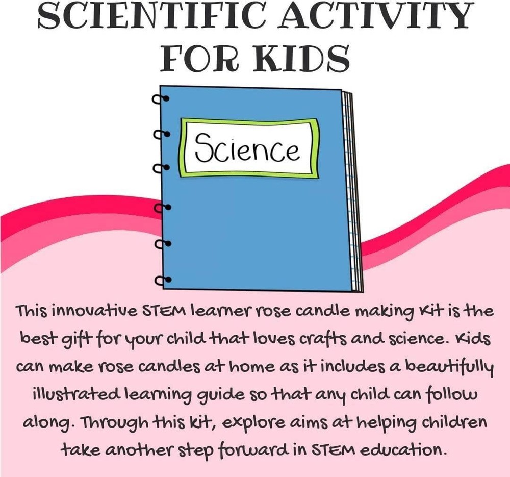 Explore STEM Learner My Rose Candle Making Lab DIY Kit
