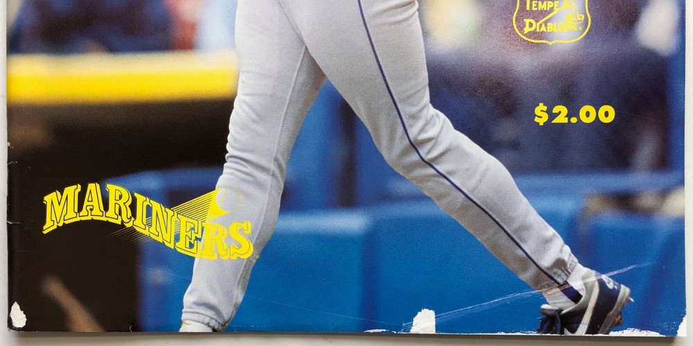1991 Seattle Mariners Vs California Angels Spring Training Program Griffey Cover