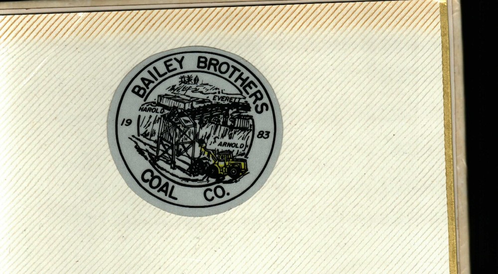 NICE 1983 BAILEY BROTHERS COAL CO. COAL MINING STICKER # 1971