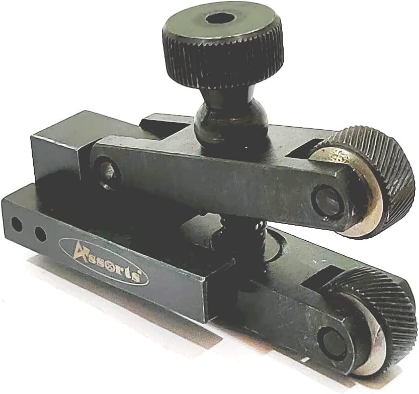 Mini V-Clamp 5-20 mm Adjustable force Spring action Knurling Tool for Lathe