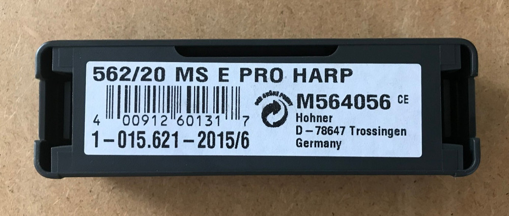 HOHNER Pro Harp Model 562/20 MS 10-hole Harmonica; Key of E