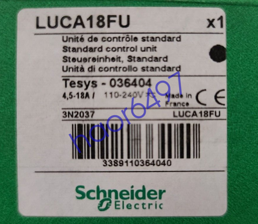 LUCA18FU TeSys U Motor Starter Overload Relay Standard Control Unit