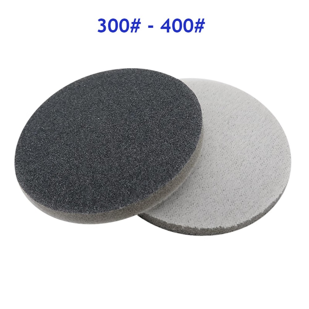 50mm Hook And Loop Sponge Foam Abrasive Sanding Pad Disc 300 - 3000 Grit