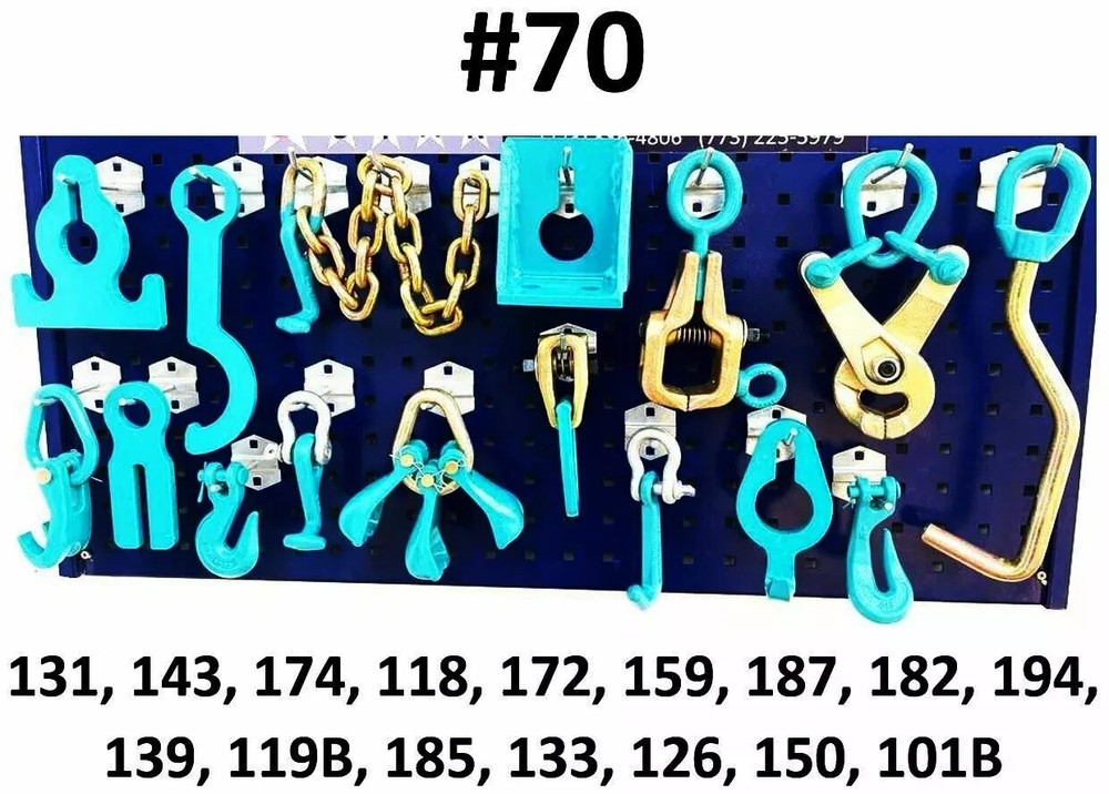 SET#70 - 16 PIECE HEAVY DUTY AUTO BODY FRAME MACHINE CLAMPS SET & PULLING TOOLS