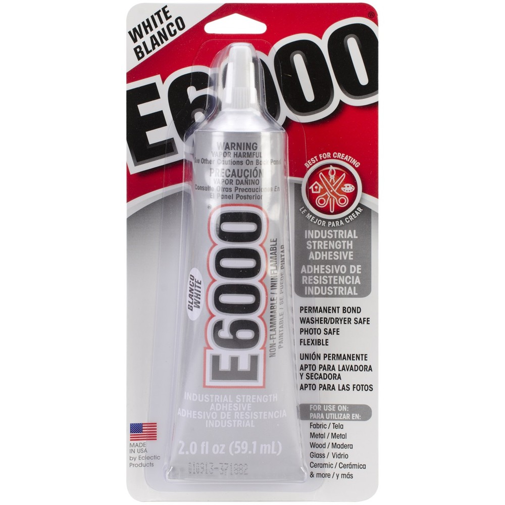 Eclectic 237040 E6000 Multipurpose Adhesive-2oz White