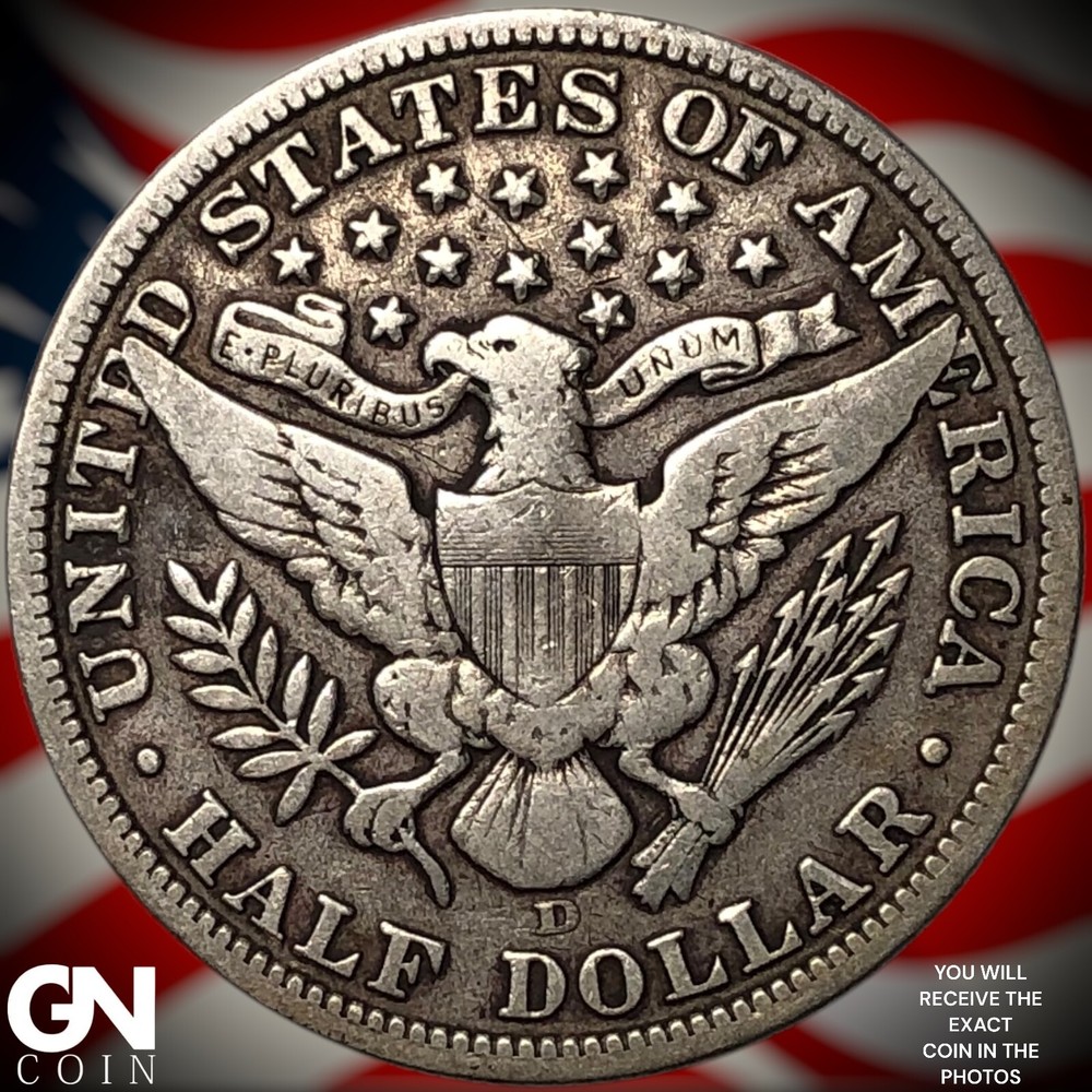 1907 D Barber Half Dollar Y8206