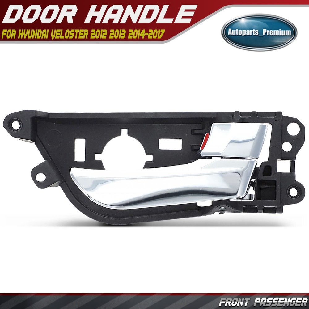 Front Passenger Chrome Interior Door Handle for Hyundai Veloster 2012 2013-2017