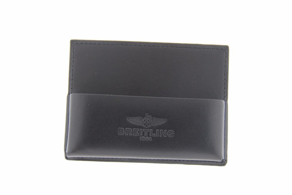 Breitling Black Leather Card Holder