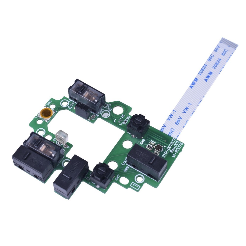 Mouse Switch Button Board Motherboard + Feet for Logitech G502 Lightspeed Mouse