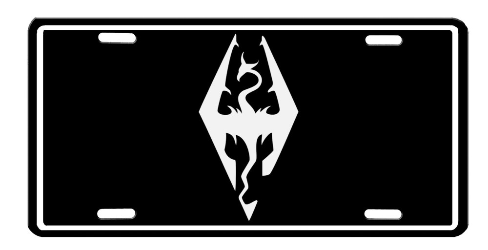 Skyrim High Gloss License Plate