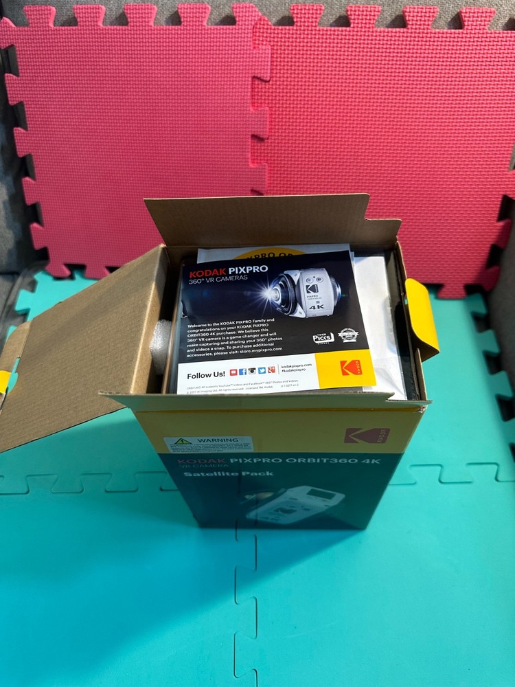 Kodak Pixpro Orbit360 4K VR Camera Satellite Pack Complete Open box - New!