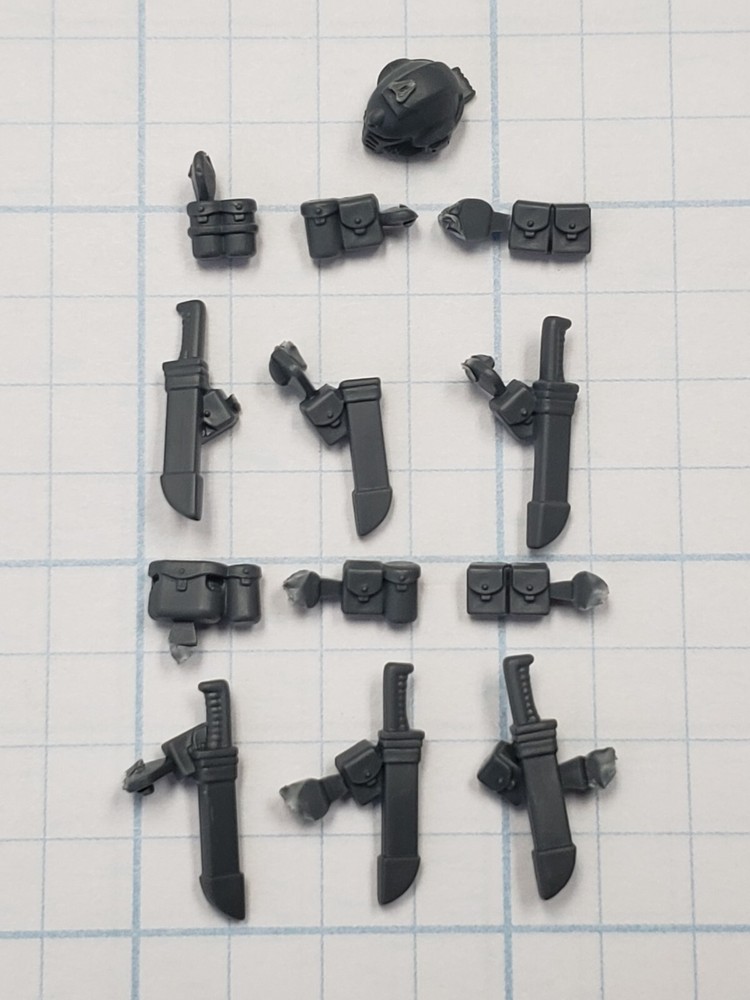 Warhammer 40k Space Marine Primaris Bits Assault Intercessor Ammo Packs Sheaths