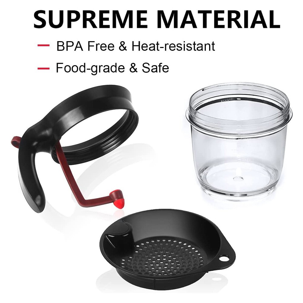 4-Cup Gravy Fat Separator With Bottom Release Strainer 1L Grease Separator Cup