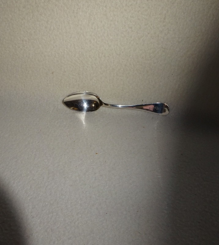 Antique 1902 Sterling Silver Toddler Spoon/Commemorative-Initialed and Dated-VG